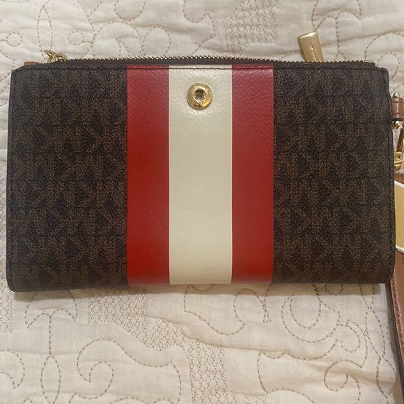 NWT Michael Kors Jet Set Double Zip Wristlet - Picture 4 of 4